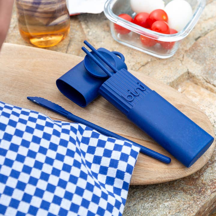 Bini – Engroshandel Skærebestik sæt – Bini Midnight Blue - Genanvendeligt og nomadisk biobaseret bestik3