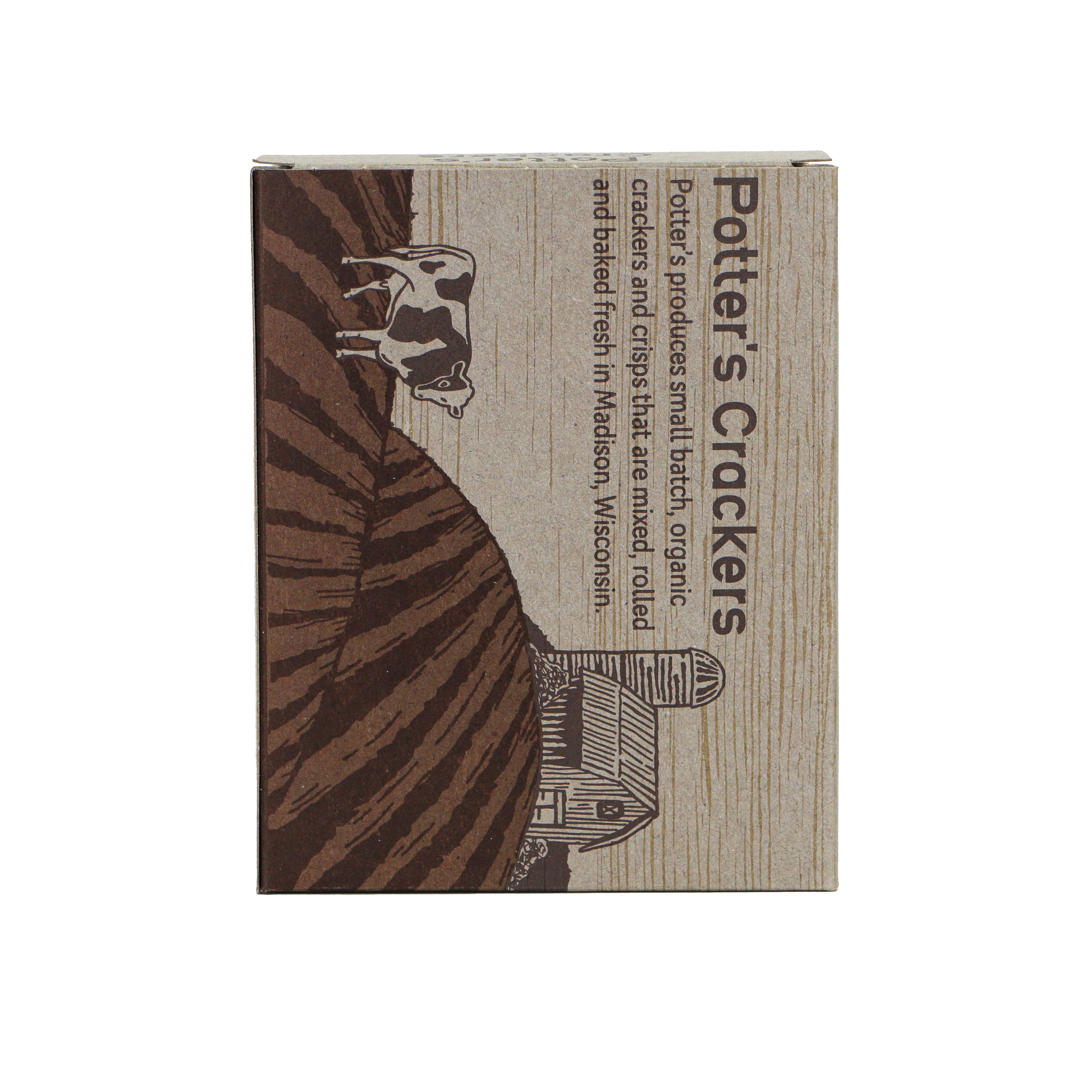 Potter’s Crackers - Vente Biscuit salé - Croustilles aux oignons caramélisés biologiques Potter's Crackers4