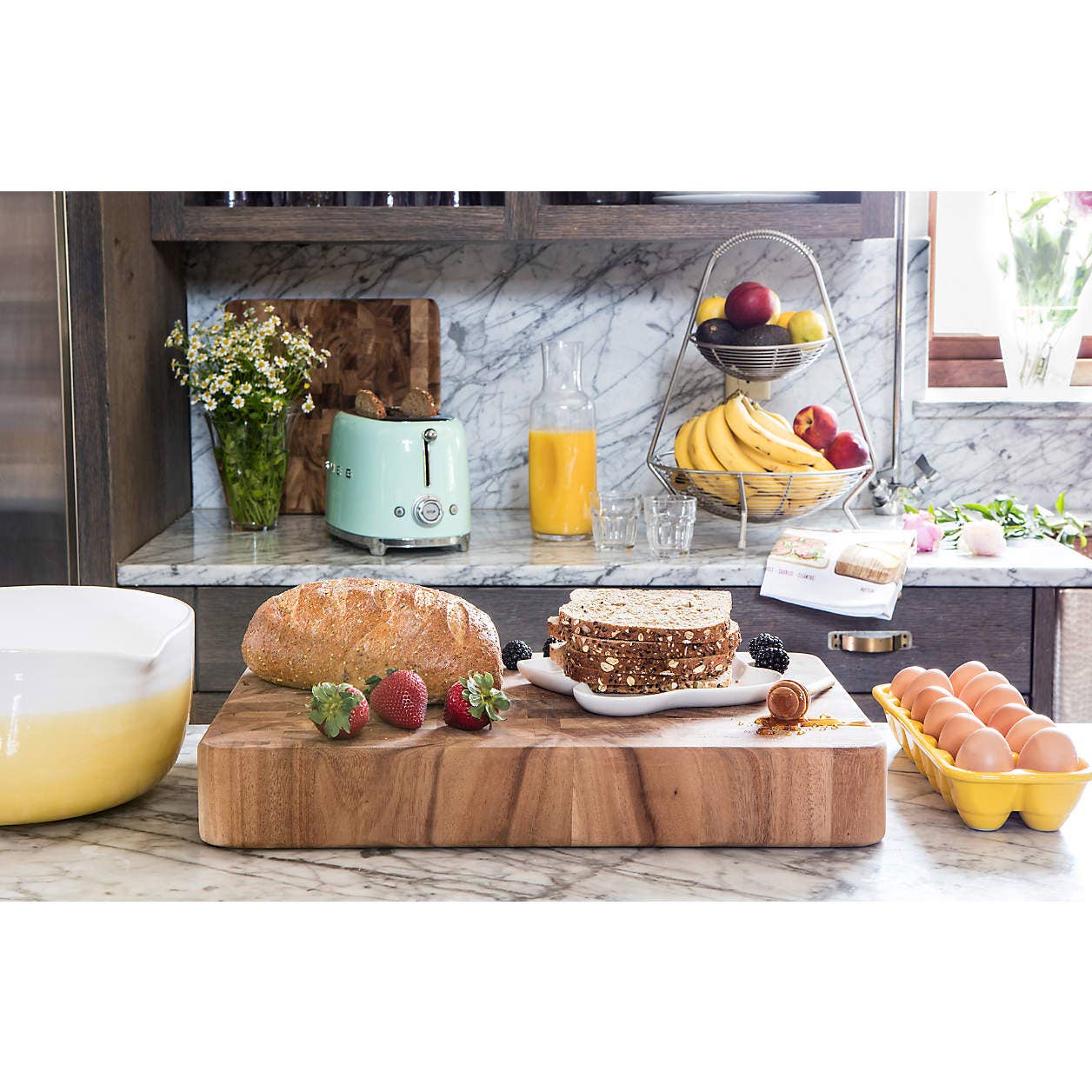 Fox Run Brands - Wholesale Cutting Board - Ironwood Union Stockyard Butcher Block, Acacia, 20" x 14"6