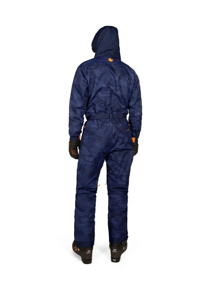 Tipsy Elves - Wholesale Ski Suit - Men's - Men's Camouflage Freestyler Snow Suit - Blue Camo Ski Suit