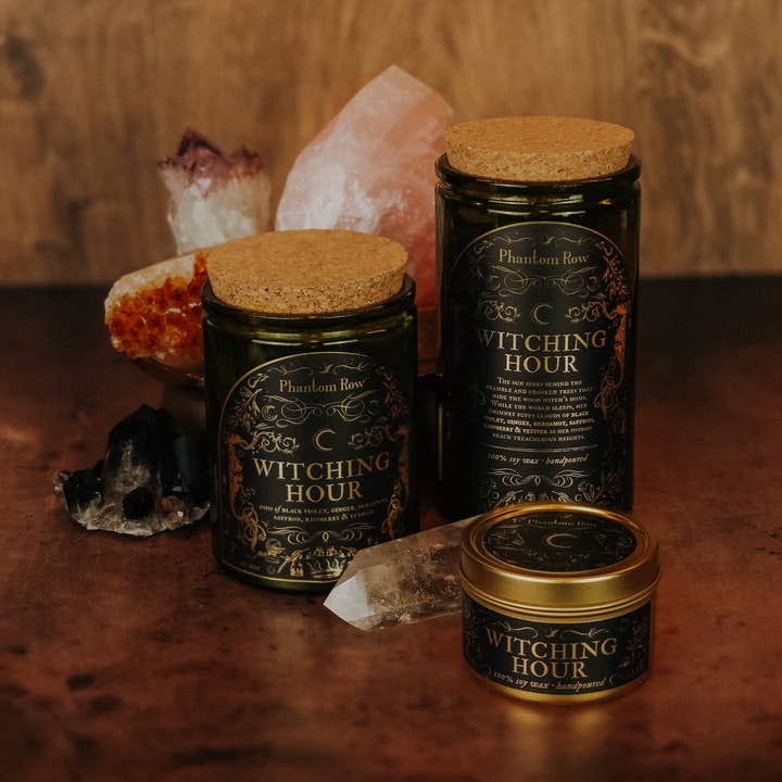 Phantom Row - Wholesale Jar/Filled Candle - Witching Hour | Soy Wax Jar Candle