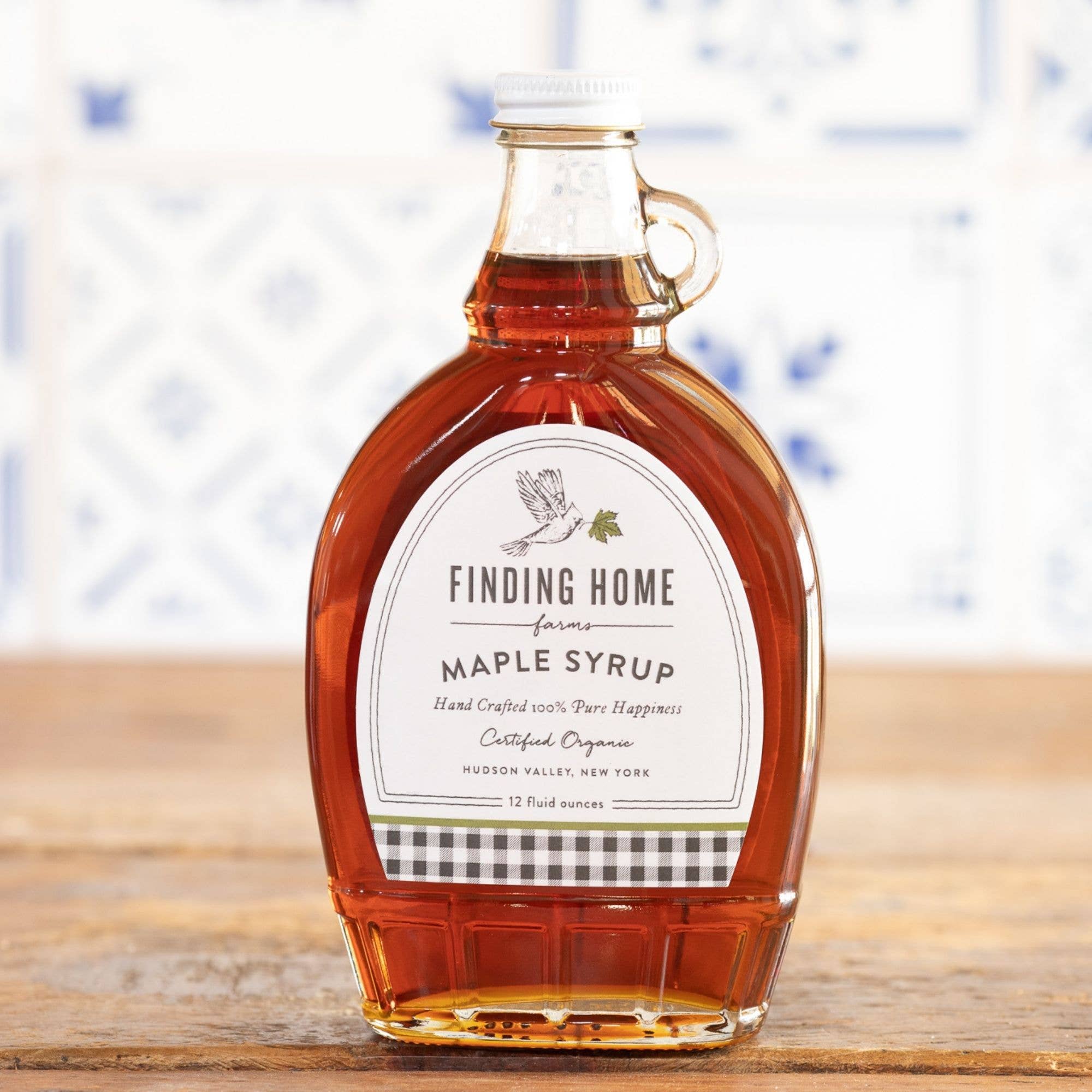 Finding Home Farms - Wholesale Maple Syrup - 100% Pure Organic Maple Syrup - 12 oz Decorative Glass11