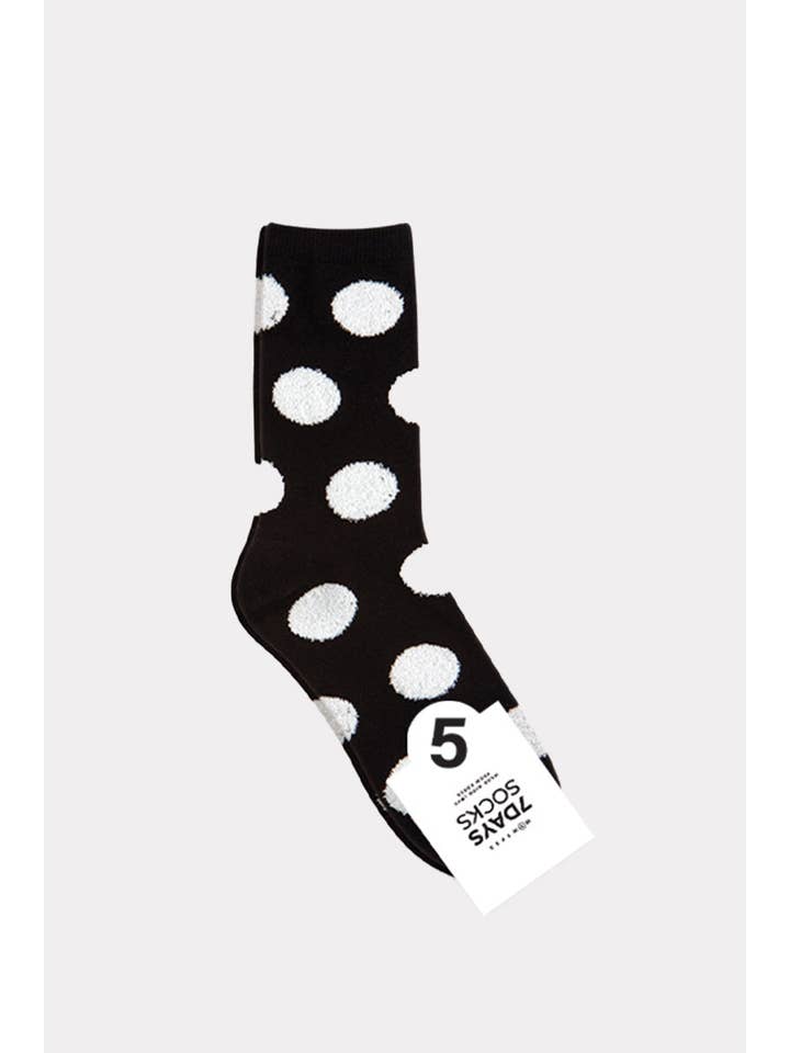 7DAYSSOCKS - Wholesale Socks - Women's - Women's Crew Fuzzy Dot Socks