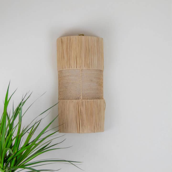 King Of Handmade - Venta al por mayor Lámparas de pared - Aplique de Pared de Rafia Marroquí Hecho a Mano