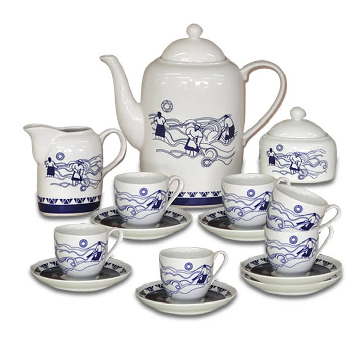 Service à café XEITURA pour la vente par Porcelanas Galos