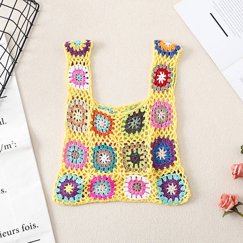 Funkyrel® Atzbranding Limited - Vente Tote bag – femme - Sac Vintage au Crochet - Sac à Main Exquis3