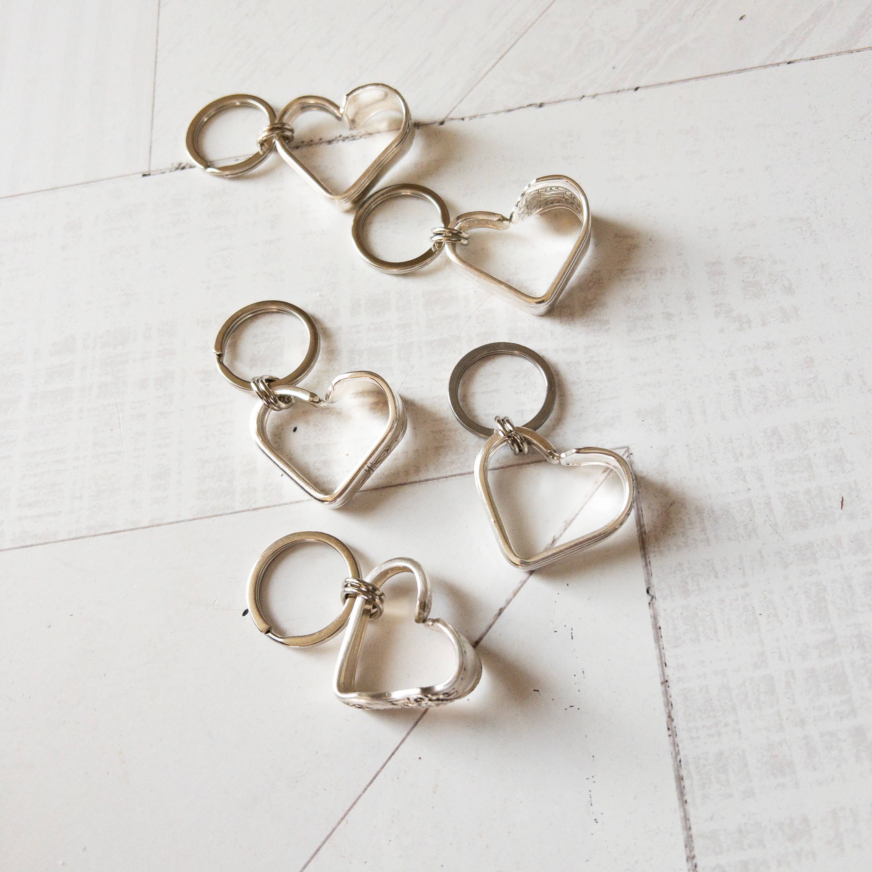 Girl Ran Away With the Spoon – wholesale Keychain – Women's – Bent Heart Keychain1