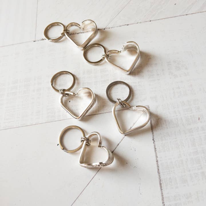 Girl Ran Away With the Spoon – wholesale Keychain – Women's – Bent Heart Keychain1