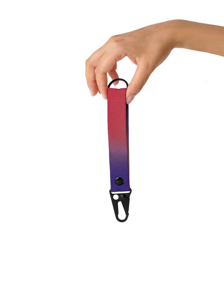 Notabag Schlüsselanhänger Aurora – Muster Winter Upcycled für den Großhandel von Notabag