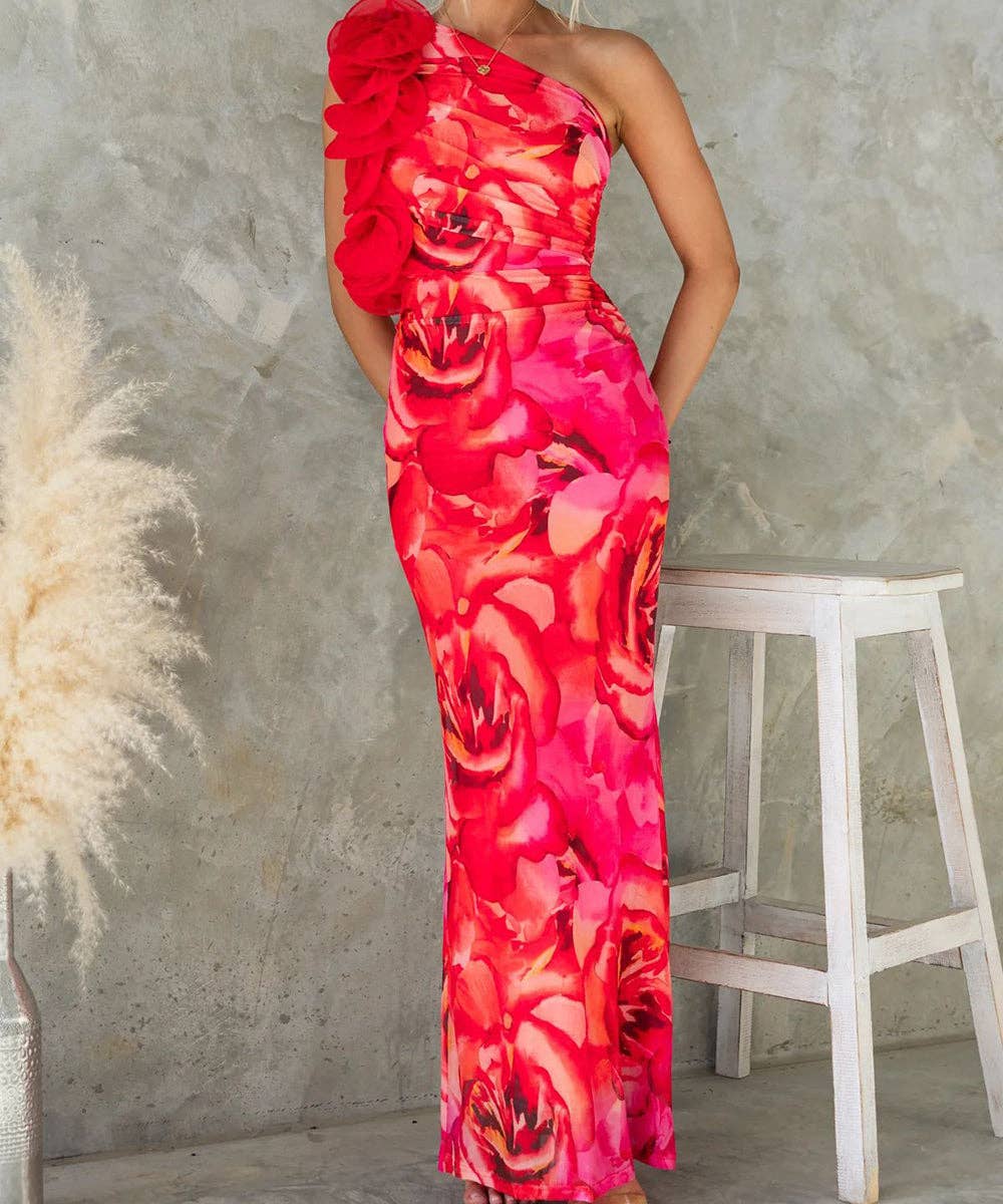 Aria Romance - Vente Robe de soirée – femme - Robe moulante à appliques florales4