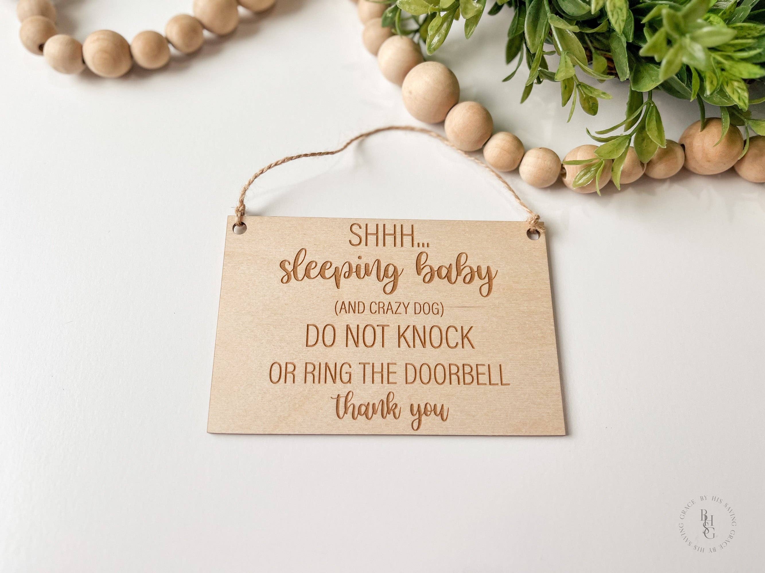 By His Saving Grace, LLC - Wholesale Sign - Wooden Do Not Disturb Sign For Doorbell6