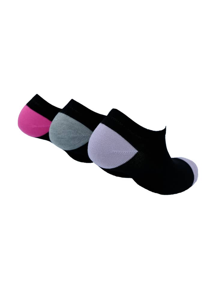 The SockMaker - Wholesale Socks – Women's - Bamboo Ladies - Trainers (3 Pairs Pack)7