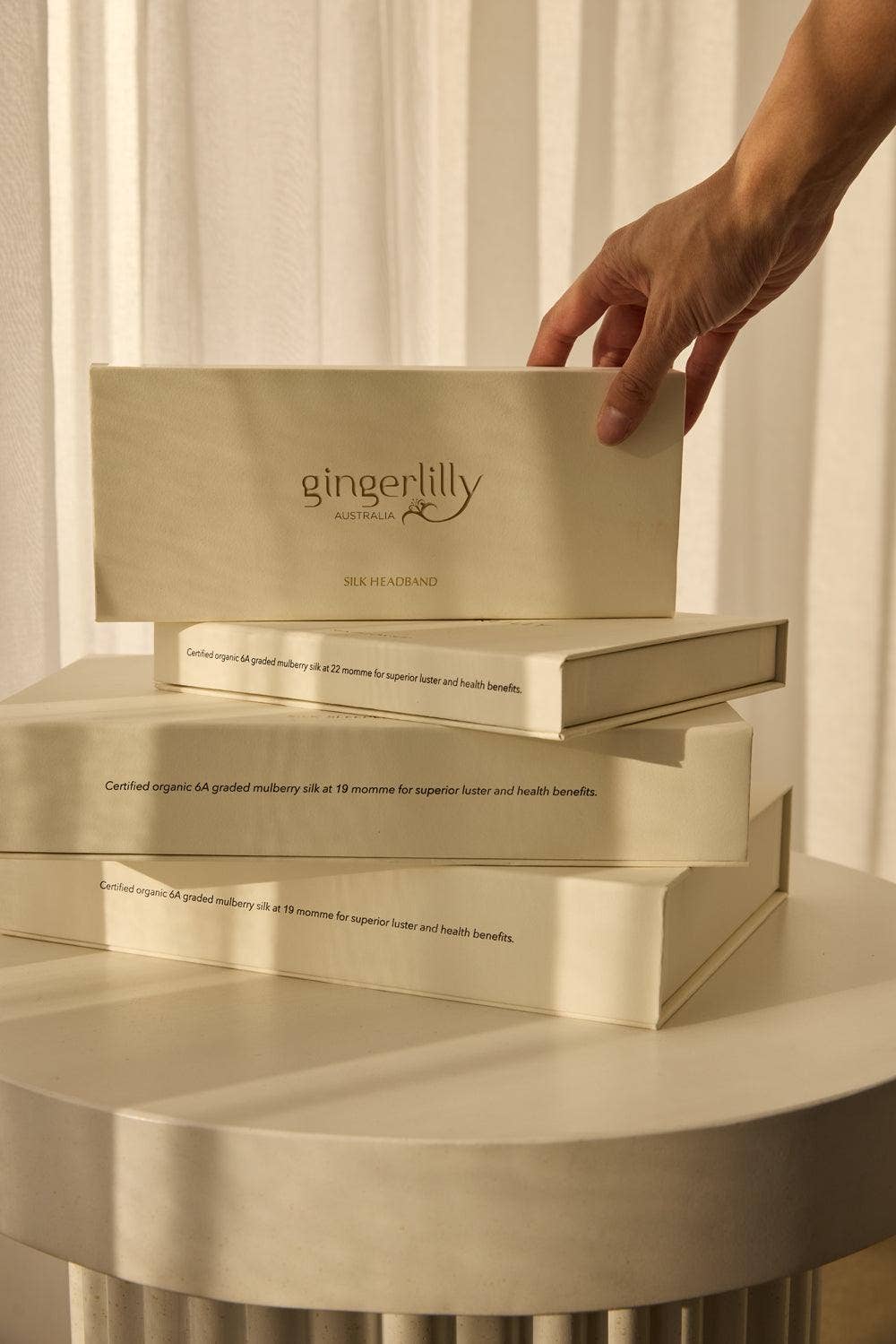 Ivoor Pure Zijde Luxe Hoofdband - Hemels Ivoor voor groothandel op Faire2