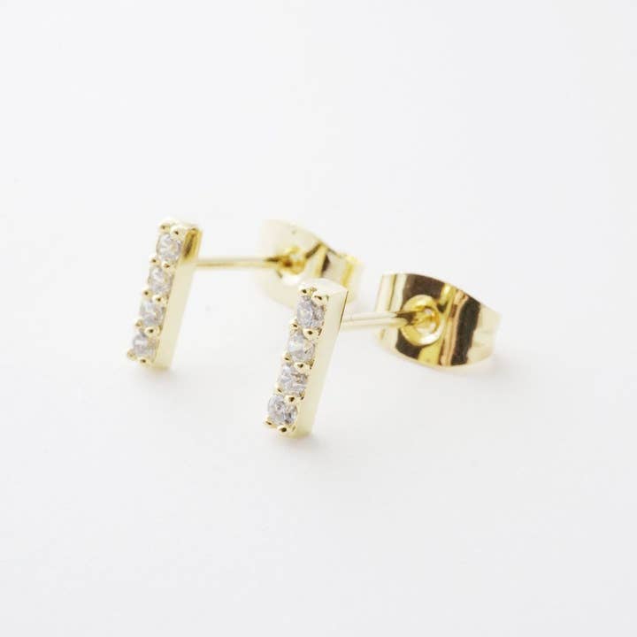 Honeycat Jewelry - Wholesale Dangle Earrings - Crystal Drop Bar Earrings