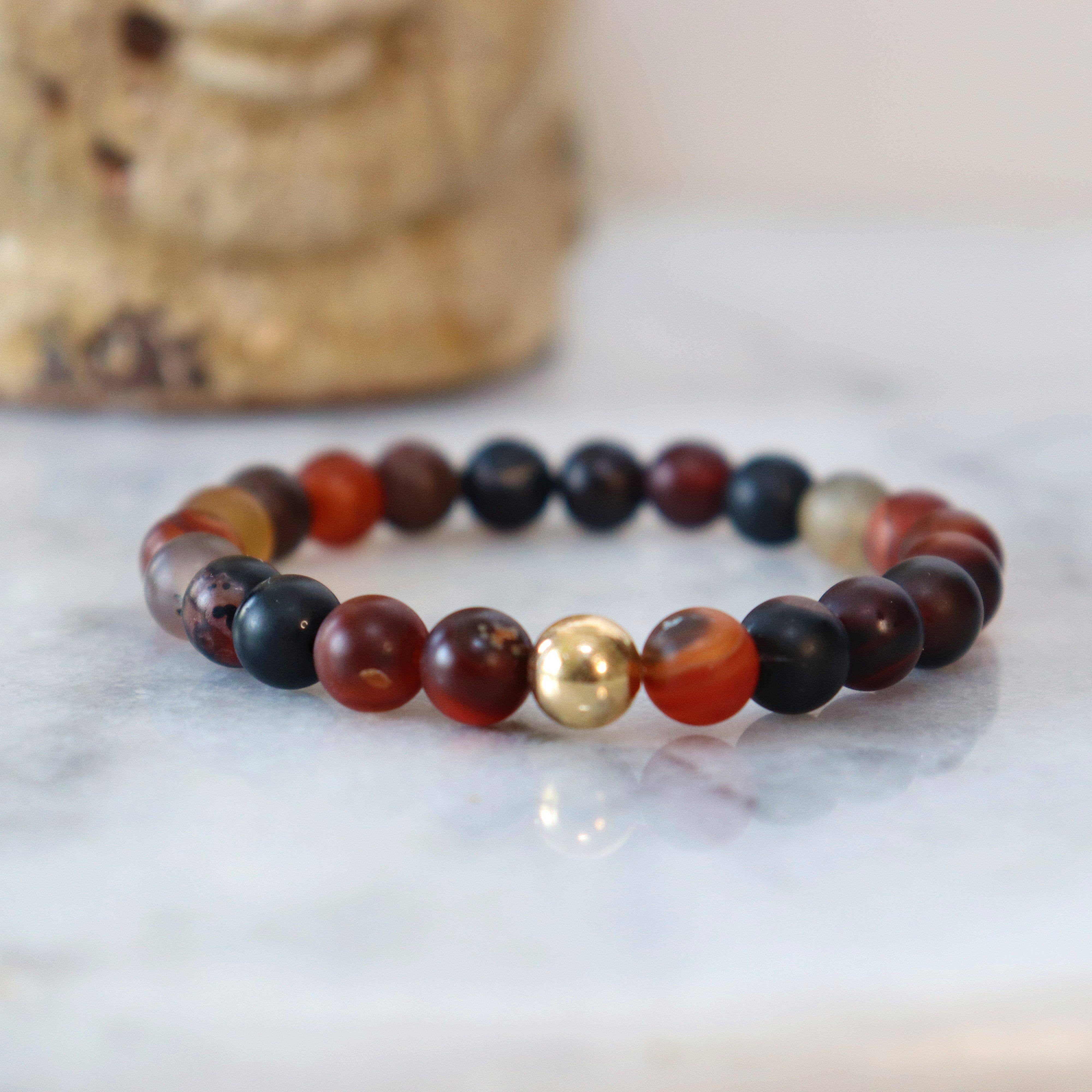 Alora Boutique Inc. - Wholesale Beaded Bracelet - Hematite/Aventurine Bracelets (Assortment) - Calm and Discipline16