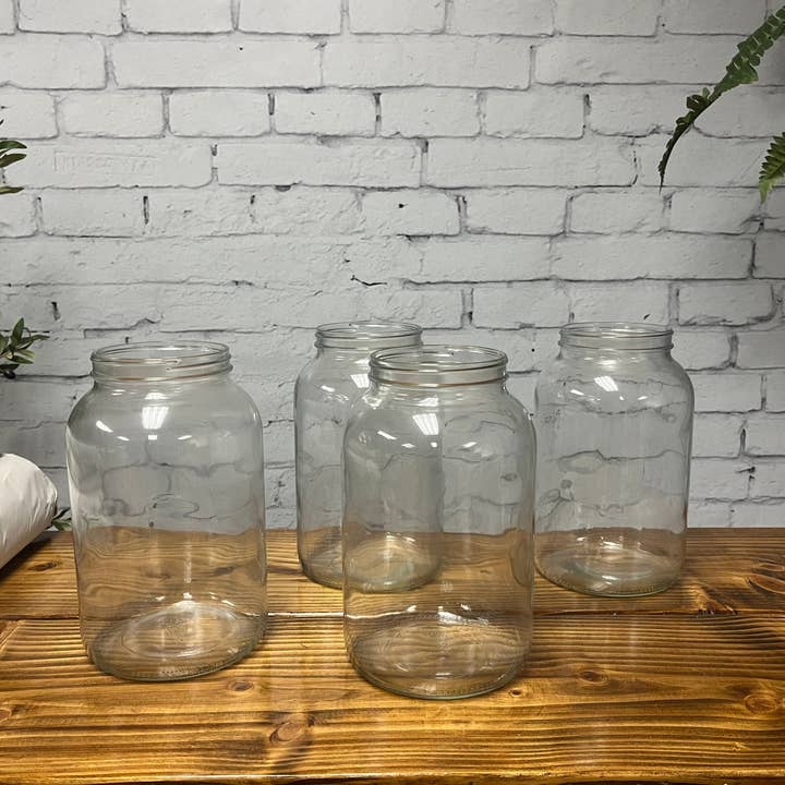 Rustic Strength - Wholesale Jar - 1 Gallon Wide-Mouth Glass Jars | Case of 41