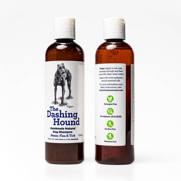 Dashing Hound 250 ml Neem Oil Flea & Tick Shampoo for wholesale by Natural Common Scents