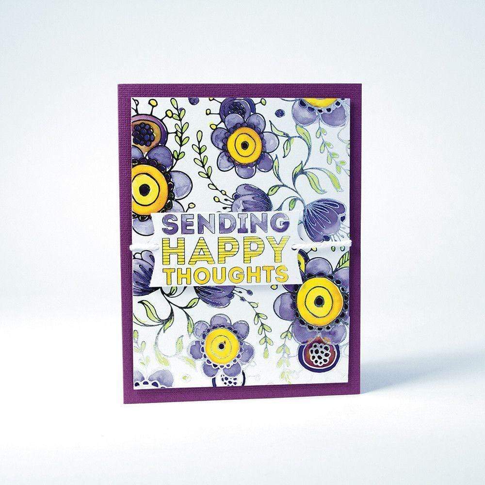 Tonic Studios - Wholesale Craft Supplies - Craft Perfect - Foiled Card Blanks - Delicate Floral Set - 9398E6