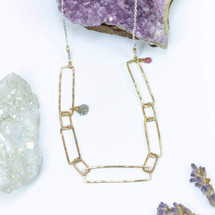 Edge of Elegance Necklace for wholesale by Laura J Designs