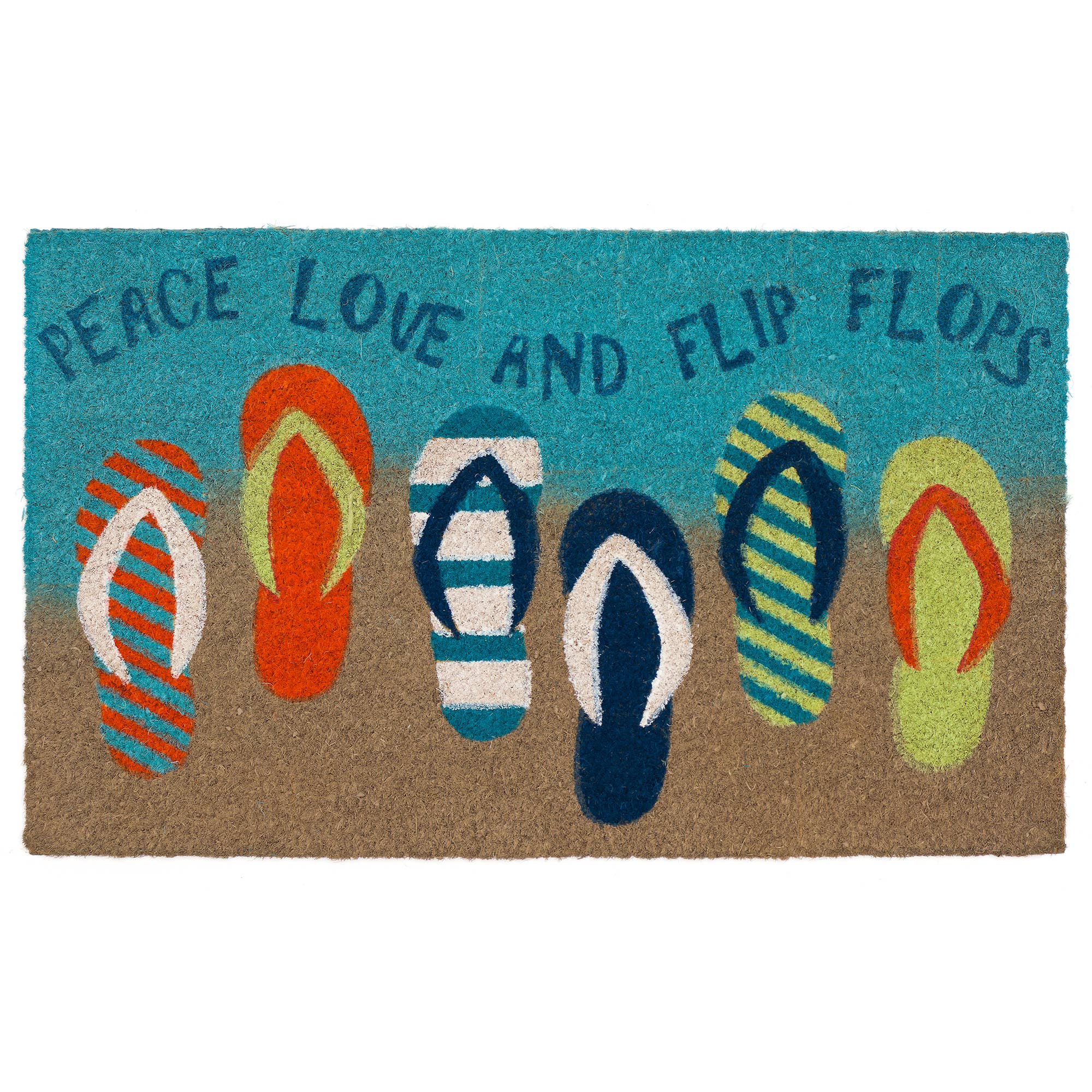 Liora Manne - Wholesale Door Mat - Natura Flip Flops Outdoor Mat1