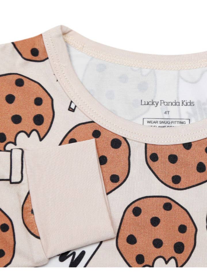 Lucky Panda Kids - Wholesale Sleepwear Set - Kids - Bamboo Kids' Two Piece Set | Milk & Cookies6