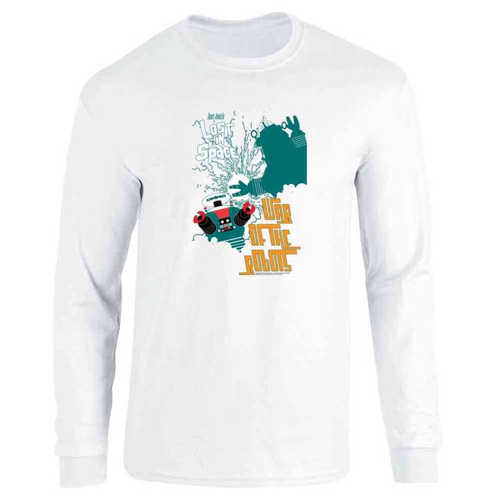 Lost In Space War Of The Robots by Juan Ortiz Long Sleeve for wholesale by Pop Threads