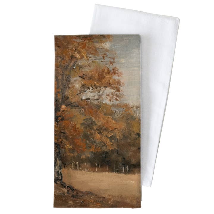 Autumn Tree Tea Towel for wholesale by Porter Lane Home
