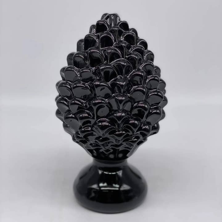 DD Ceramiche Siciliane - Wholesale Decorative Tabletop Object - Caltagirone Ceramic Pinecone cm H.20 Artisan Luis Line3