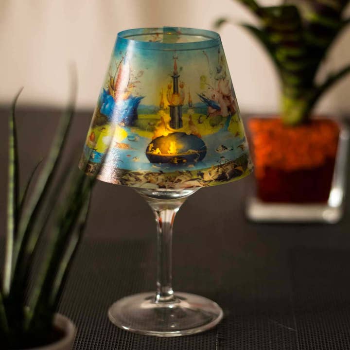 KESSLER MUSEUM MERCHANDISING - Wholesale Candle Holder - Wine Glass Display “El Bosco” Double Pack3