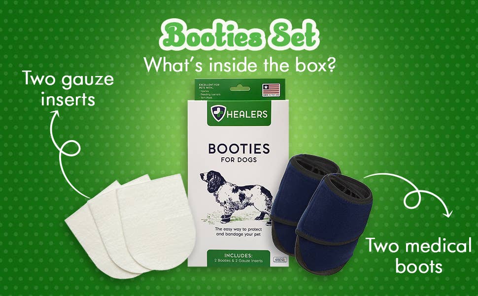 Healers PetCare – wholesale Pet paw protection – Healers Medical Booties2