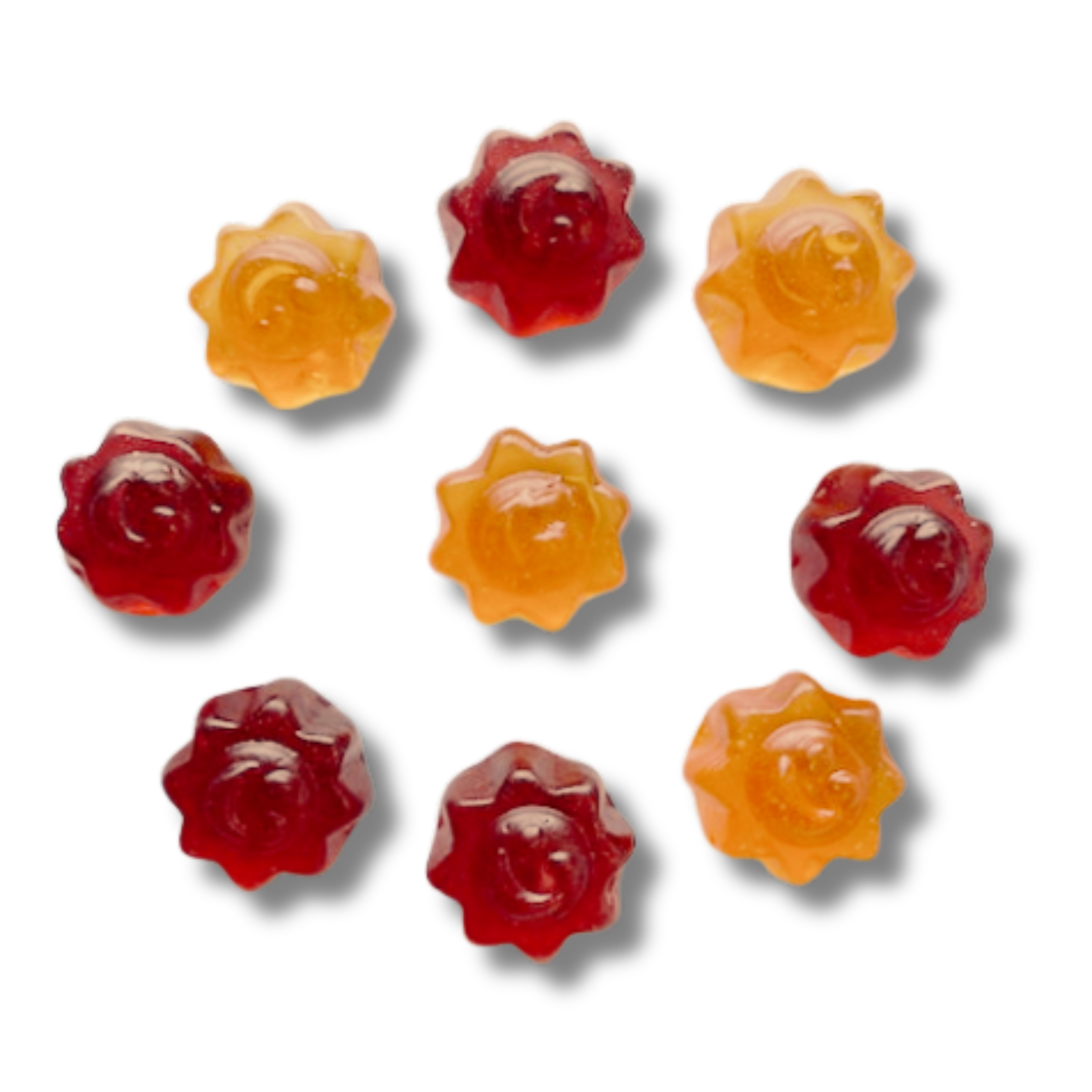 Happy Hours en Biovallée - Wholesale Gummy - Organic Vegan Sun Cherry-Peach Duo Candies Vrac France - box of 5kg 0
