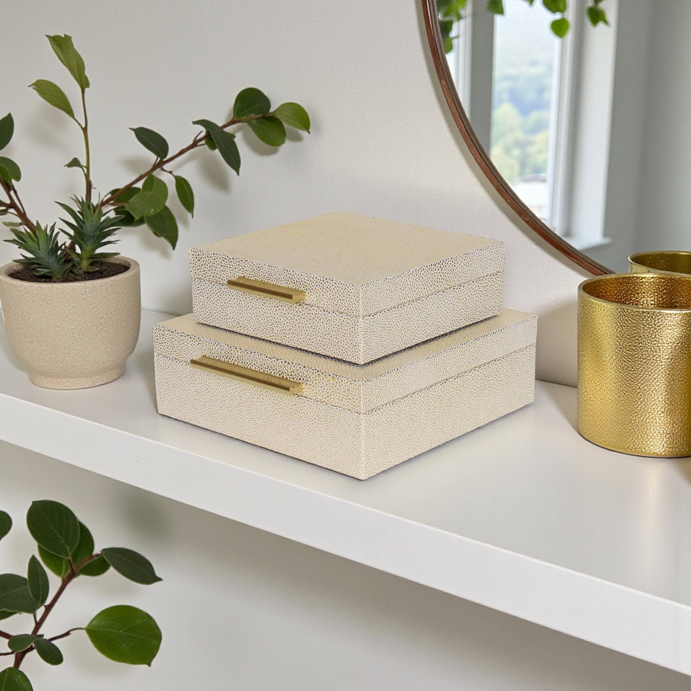 Cheungs Home Decor - Wholesale Decorative Box - Lusan Square Decorative Box Set52