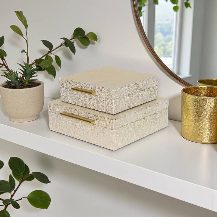 Cheungs Home Decor - Wholesale Decorative Box - Lusan Square Decorative Box Set52