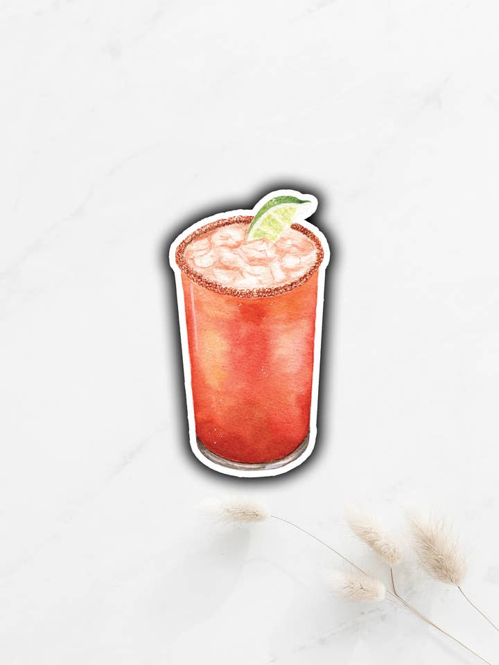 Autocollant à cocktail Michelada pour la vente par Tammy Speed Design
