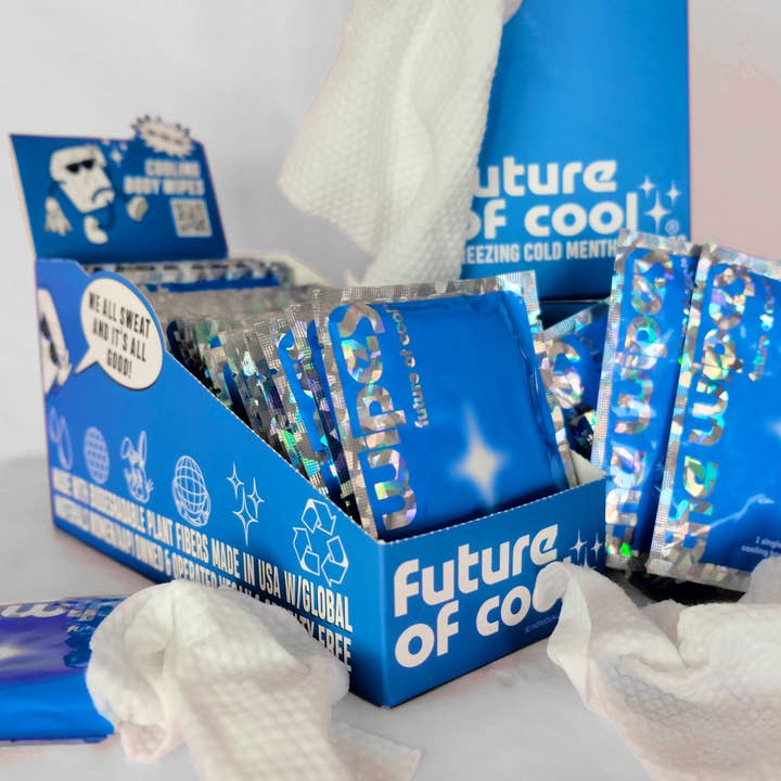 As Toalhitas Corporais Mais Geladas do Mundo, Pack de Amostras por atacado de Future of Cool