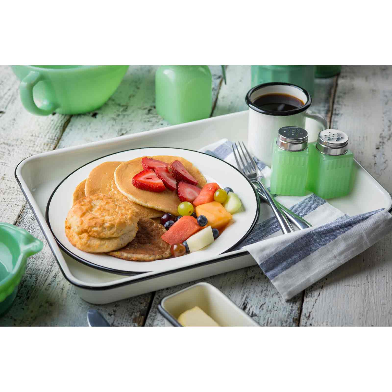 TableCraft Products Company - Wholesale Salt & Pepper Shaker Set - Jadeite Glass Collection 2 oz Salt & Pepper Shaker6