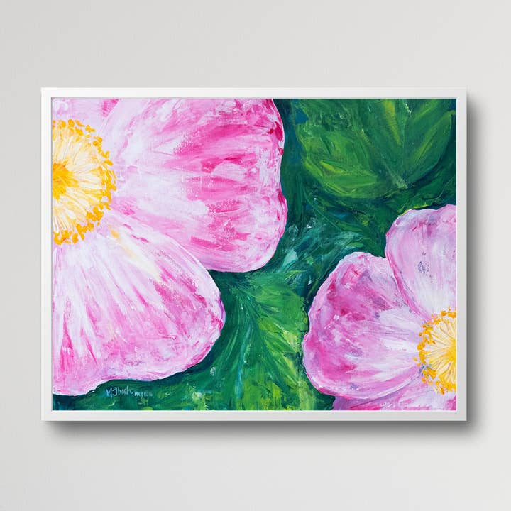 Sitka Rose art print for wholesale by Artist Makara Thach Sernett