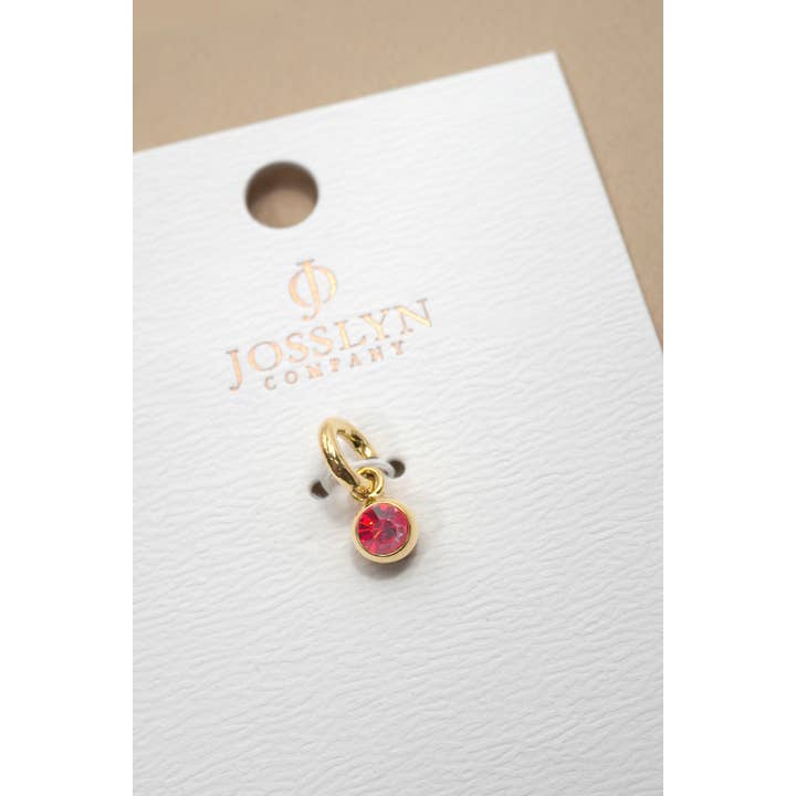 JOSSLYN by wall to wall - Wholesale Individual Charm/Pendant - CHARMS-18K BRASS CUBIC ZIRCONIA BIRTHSTONE CHARM | 40CM102