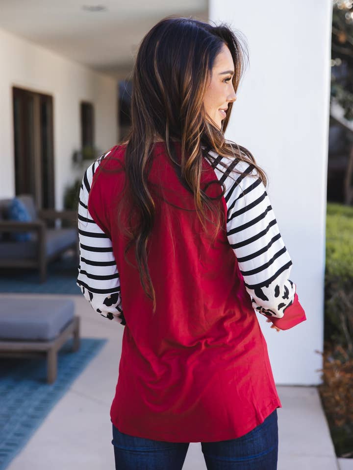 Tickled Teal - Wholesale Tunic – Women’s - Stripe Animal Print Nancy Top8