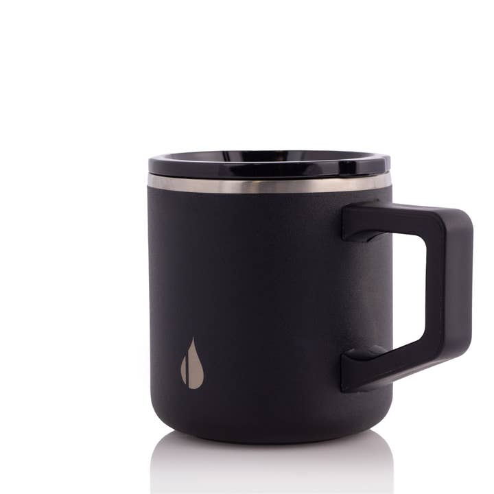 Elemental - Wholesale Insulated Mug/Tumbler - Summit Mug - 12oz Black Stainless Steel