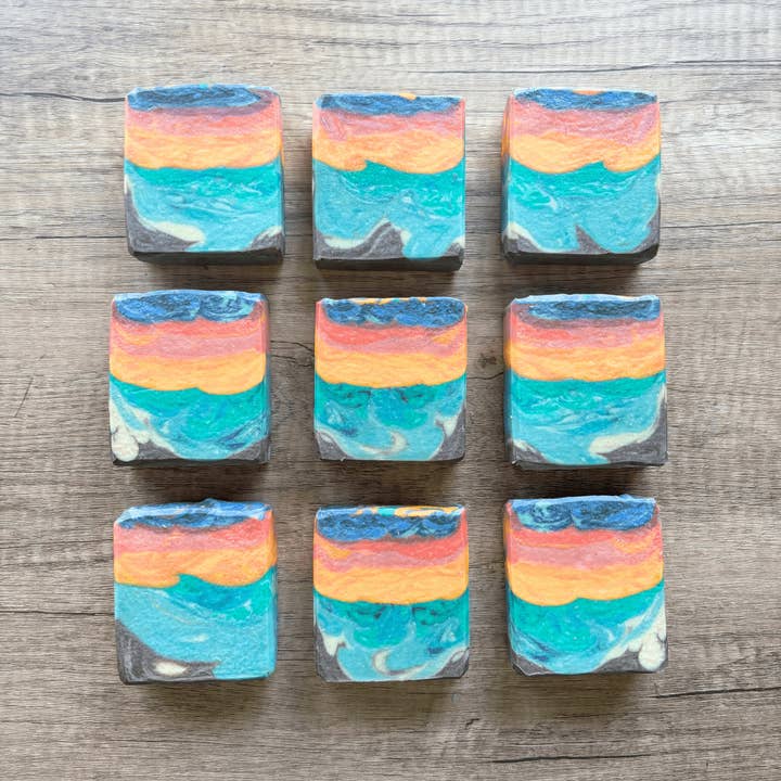Preserving My Sanity Goat Milk Soap - Wholesale Bar Soap - Candy Sunset Goat Milk Soap | Beach Themed Artisan Soap2