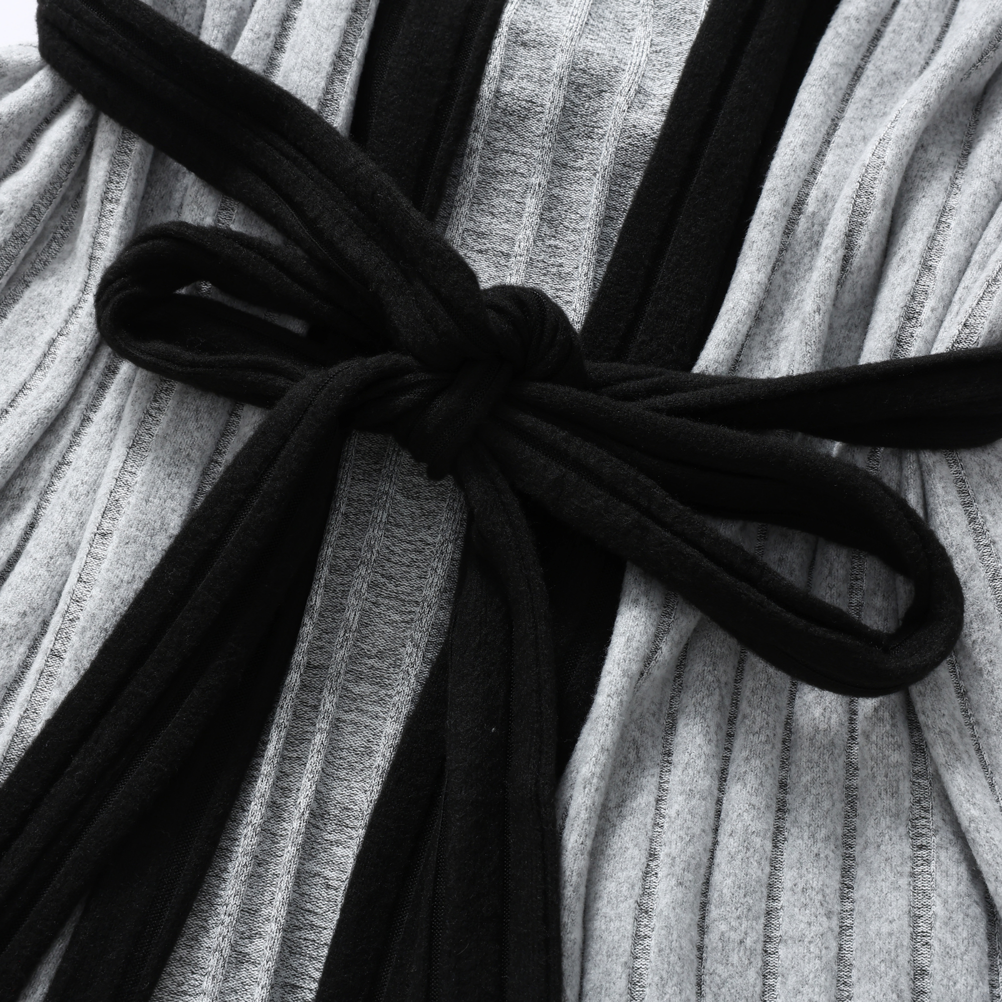 DrifWoo - Wholesale Robe - Women's - Ribbed Knit Lounge Robe with Contrast Trim – Cozy Elegance7