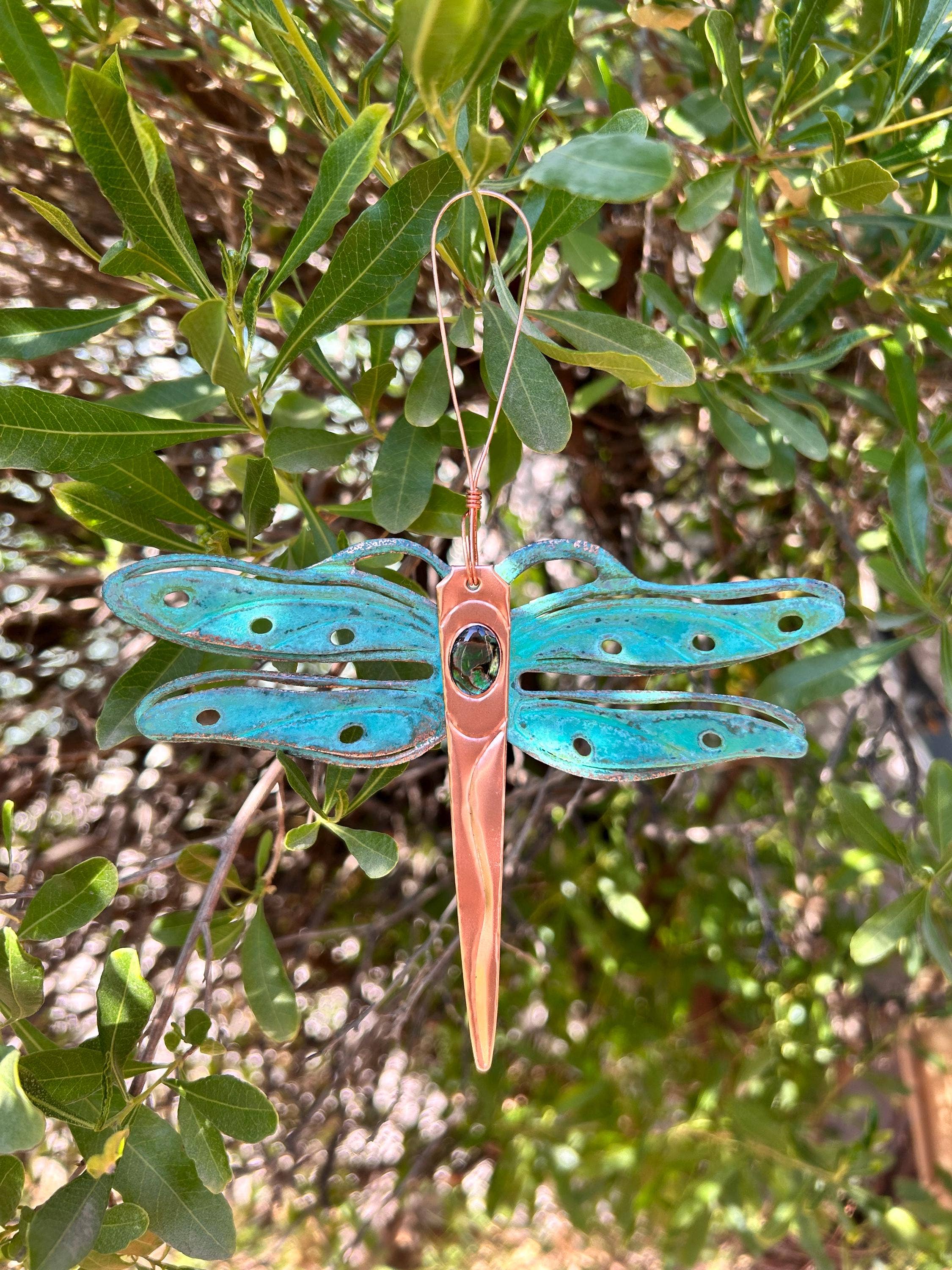 Dos Damas Designs – wholesale Ornament – Dragonfly Copper Christmas Ornament3