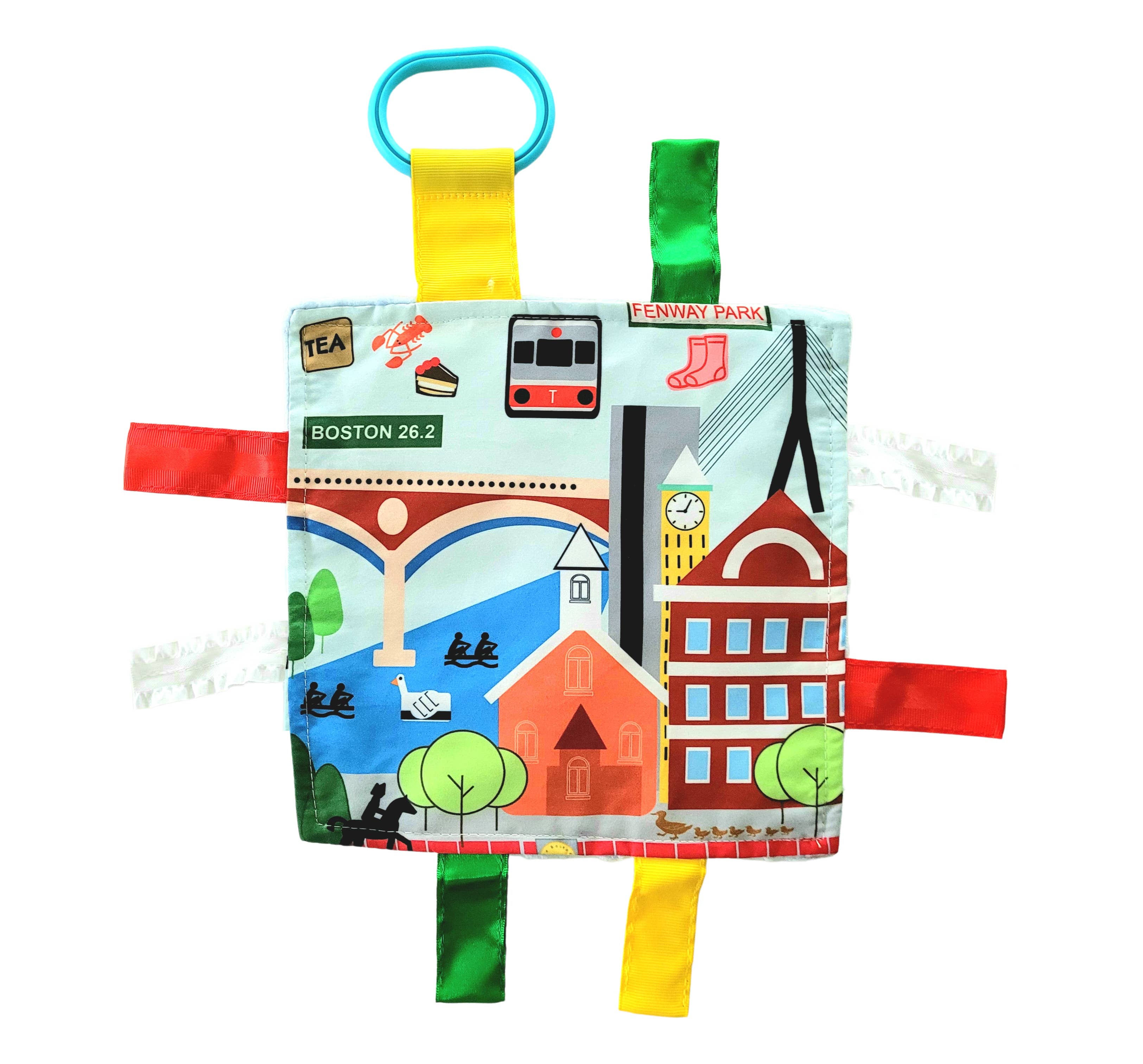 Baby Jack and Company - Wholesale Crinkle Tag Toy - Baby - Boston Massachusetts Baby City Learning Tag Crinkle Squares