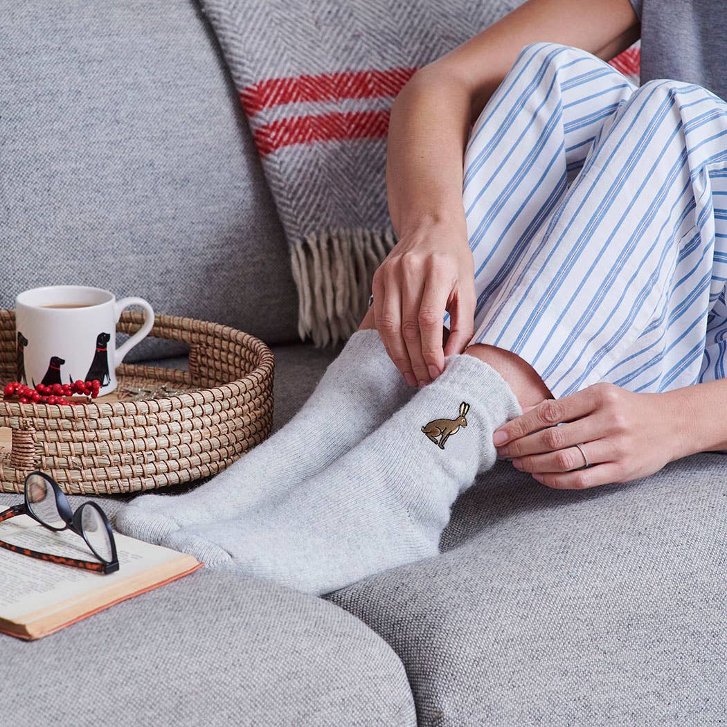 Sweet William Designs – wholesale Socks – Unisex – Hare Countryside Walking Socks3