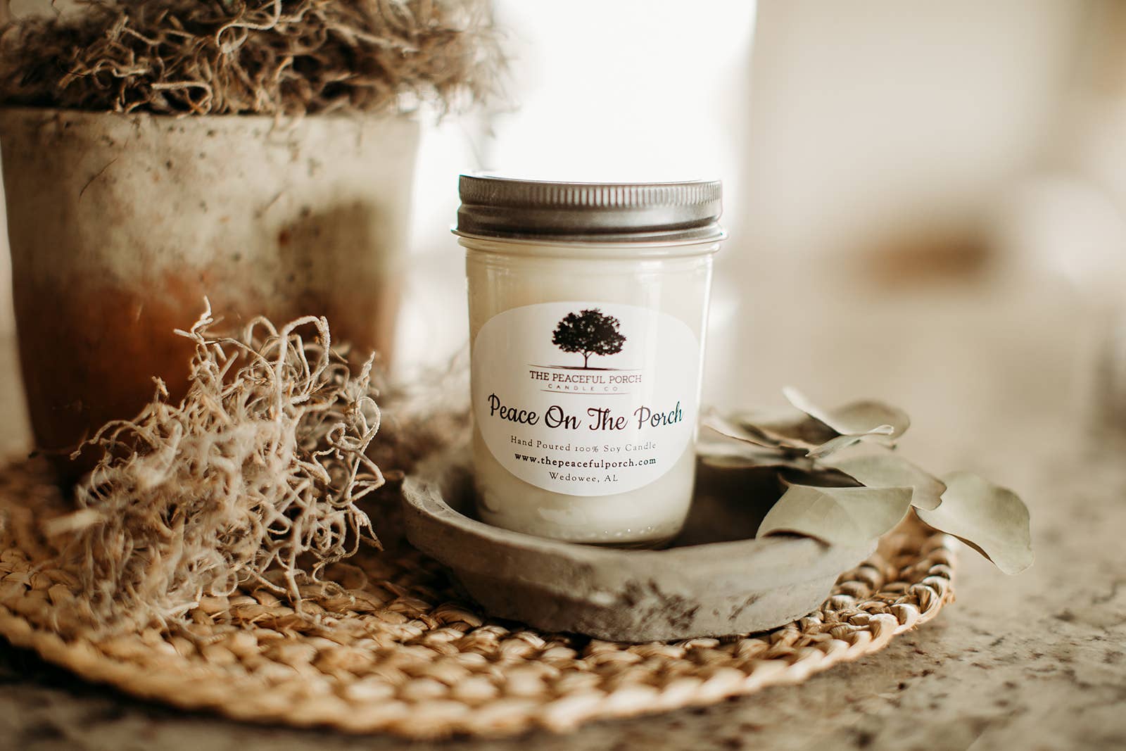 The Peaceful Porch Candle Co. , LLC - Wholesale Jar/Filled Candle - Peace On The Porch Soy Candle0