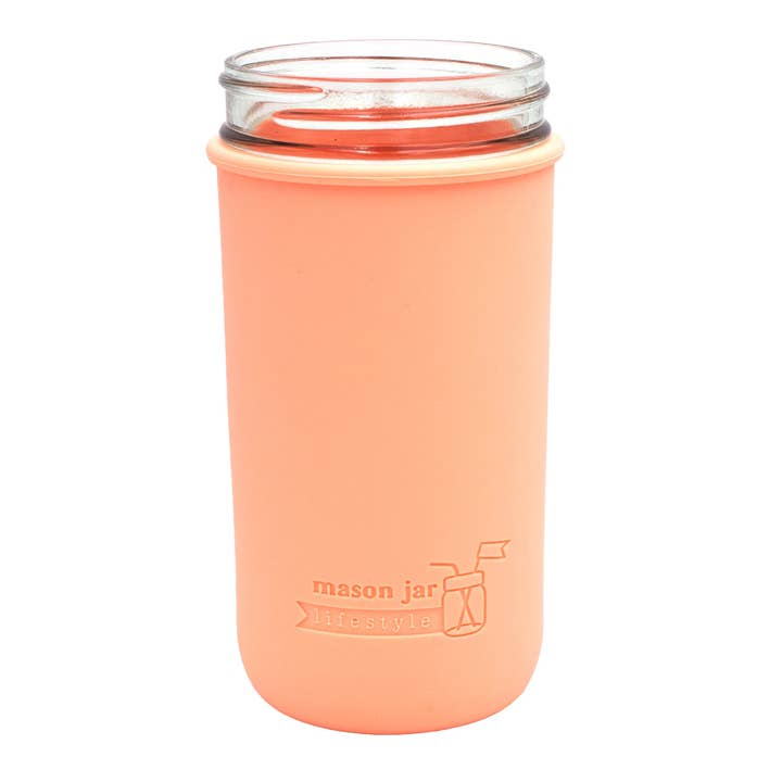 Mason Jar Lifestyle - Wholesale Drink Huggers & Koozies - Silicone Sleeve for Pint & a Half 24oz Ball Mason Jars10