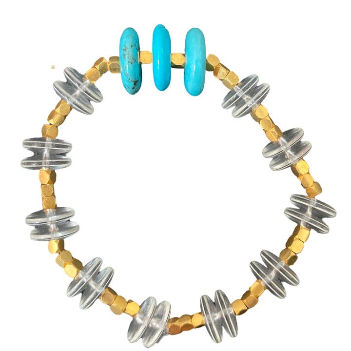 Quartz Turquoise bracelet for wholesale by Honey Rose & K Jewelry