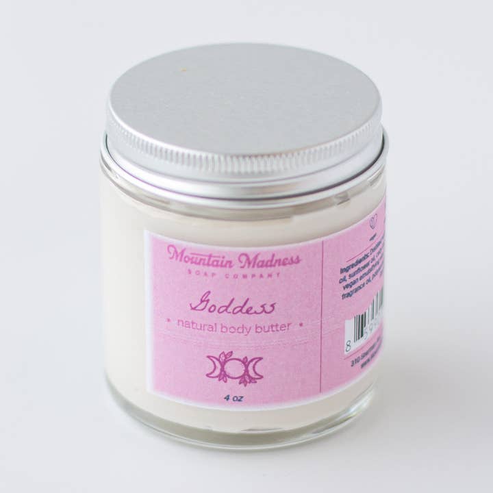 Goddess Body Butter | Warm Vanilla & Amber for wholesale by Mountain Madness Soap Co.