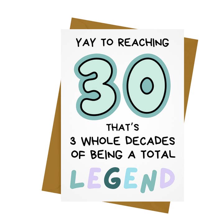 30- CARTE D'ANNIVERSAIRE LÉGENDAIRE pour la vente par Parful Stuff